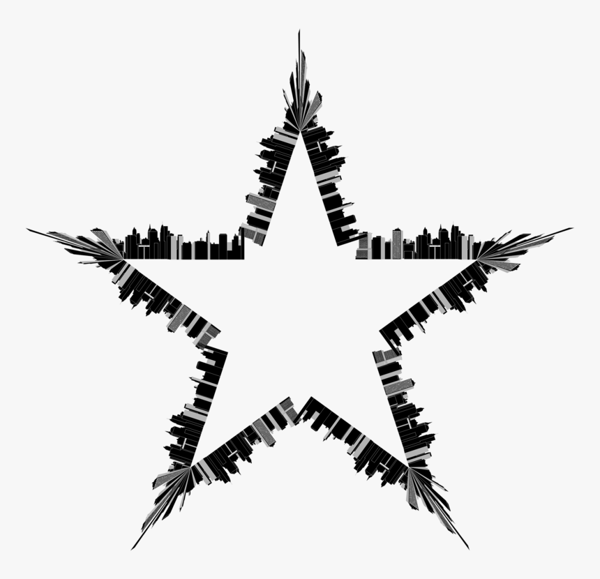 Leaf,symbol,tree - Outline Image Of Star, HD Png Download