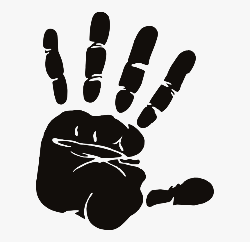 Photography - Hand Palm Silhouette, HD Png Download