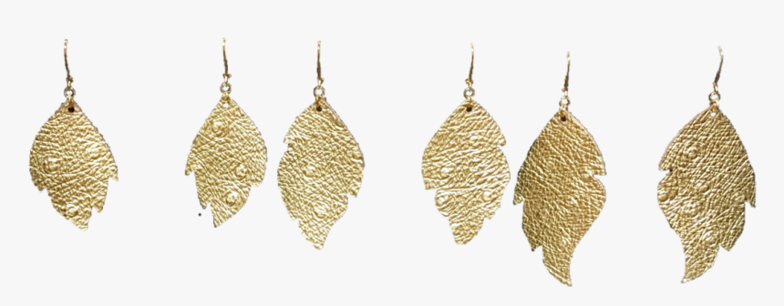 Classic Gold Leaves - Earrings, HD Png Download