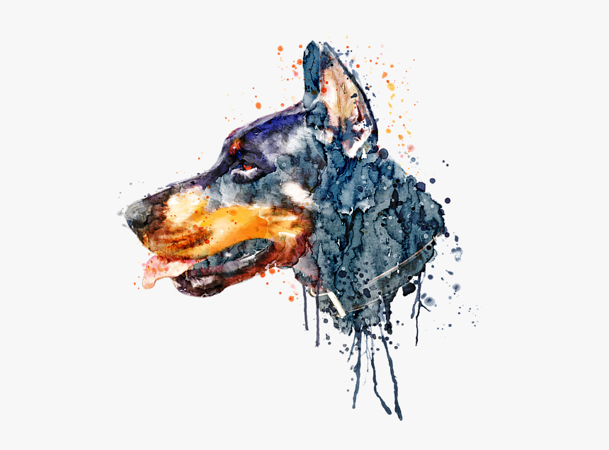 Doberman Art, HD Png Download