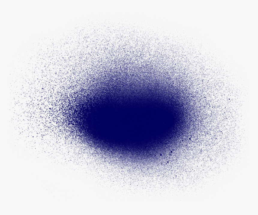 Blue Paint Spray - Circle, HD Png Download