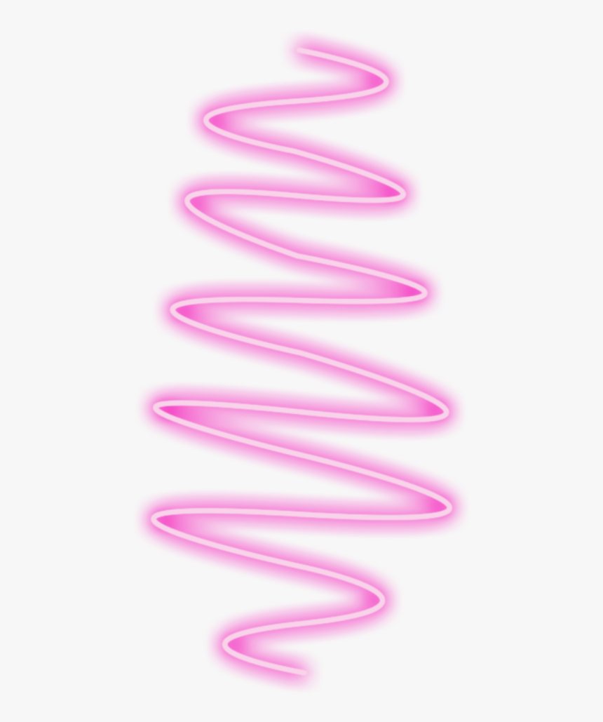 Ftestickers Swirl Neon Pink Red - Pink Neon Png, Transparent Png
