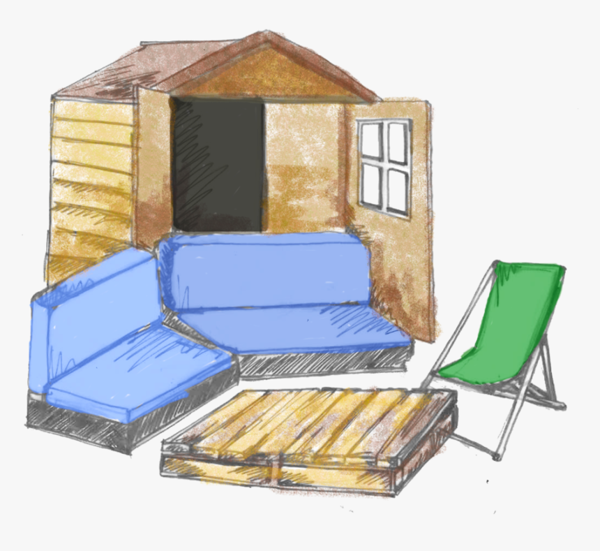 Shed - Outdoor Sofa, HD Png Download