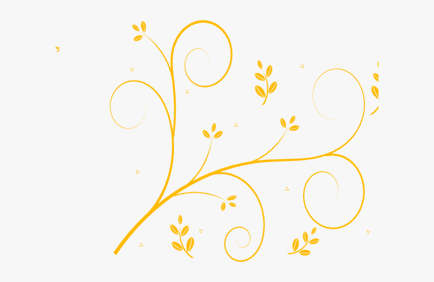 Flowers Clipart Swirl - Clipart Transparent Background Vines, HD Png Download