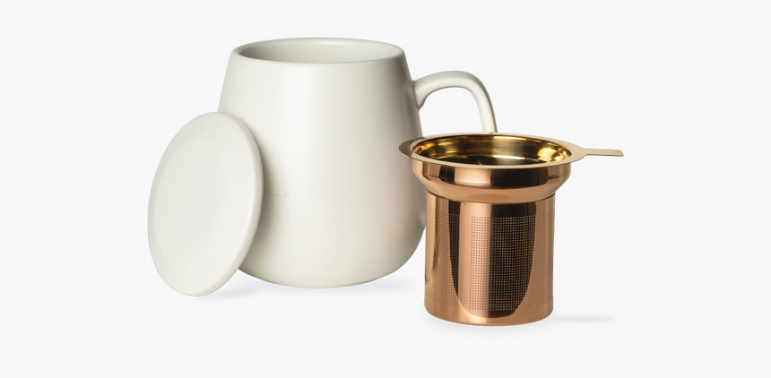 T2 Teaset Hugo White Mug With Infuser - Cup, HD Png Download
