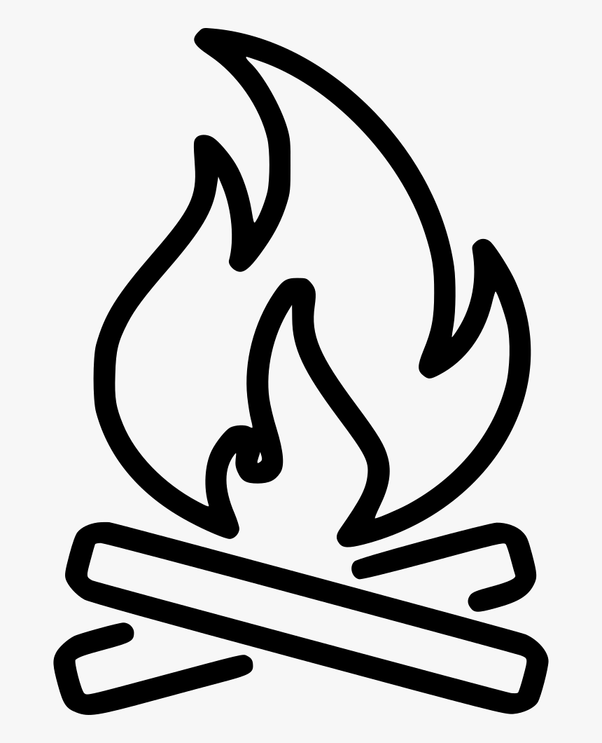 Fonts Drawing Fire - Camp Fire Svg Free, HD Png Download