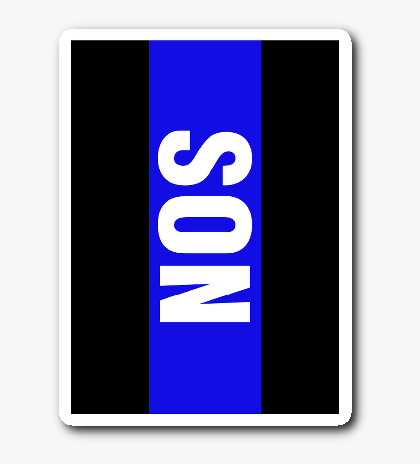 Thin Blue Line Son Decal Sticker 
 Class - Graphic Design, HD Png Download