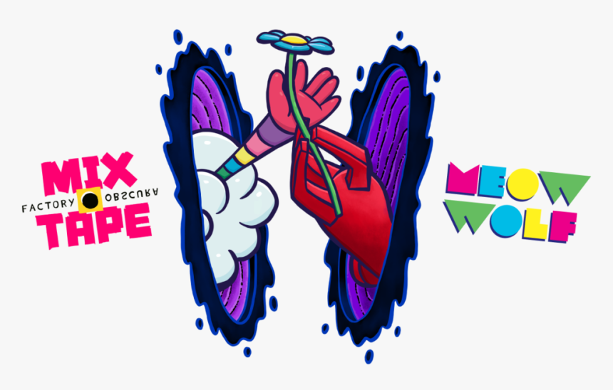 Mix Tape Meowwolf Collaboration - Illustration, HD Png Download
