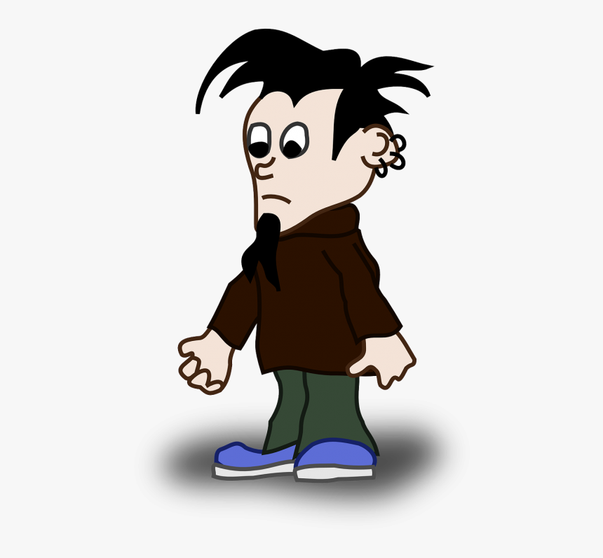 Persona Con Piercing Dibujo Clipart , Png Download - Clipart Dude, Transparent Png