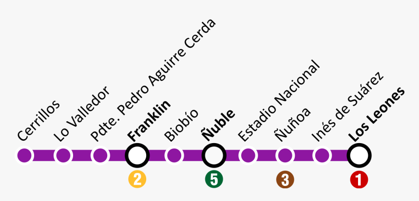 Linea 6 Metro Santiago, HD Png Download