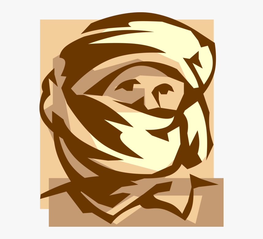Vector Illustration Of Keffiyeh Or Kufiya Traditional - Illustration, HD Png Download