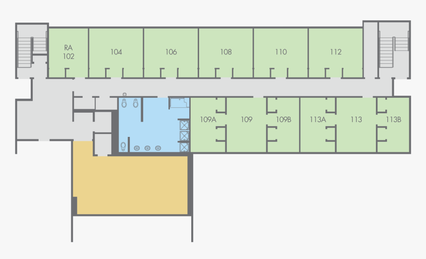 Paloma Hall, First Floor - Floor Plan, HD Png Download