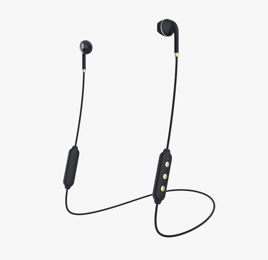 Black / Gold - Happy Plug In Earbuds, HD Png Download