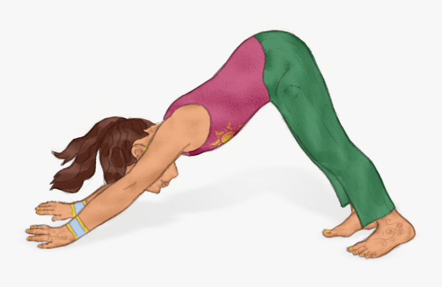 downward dog yoga pose clipart