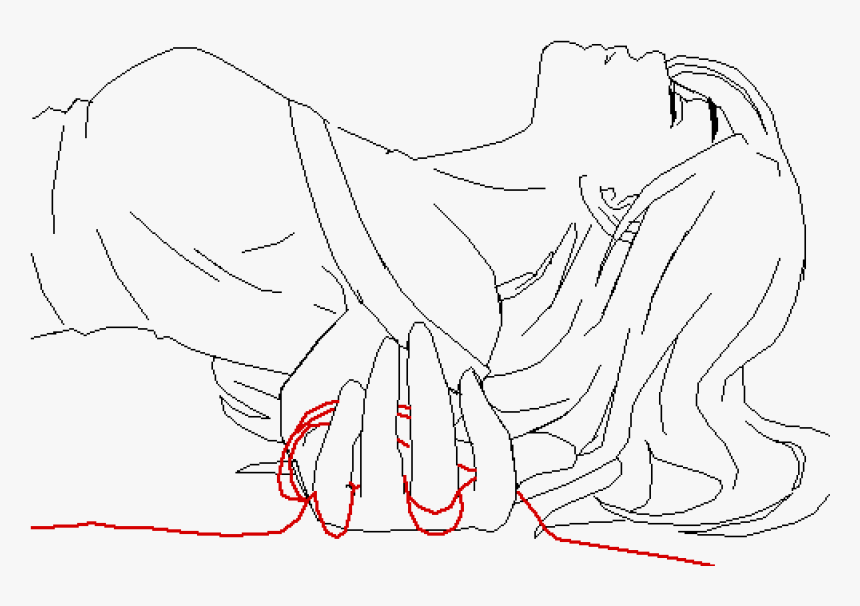 Red String Of Fate Drawing, HD Png Download