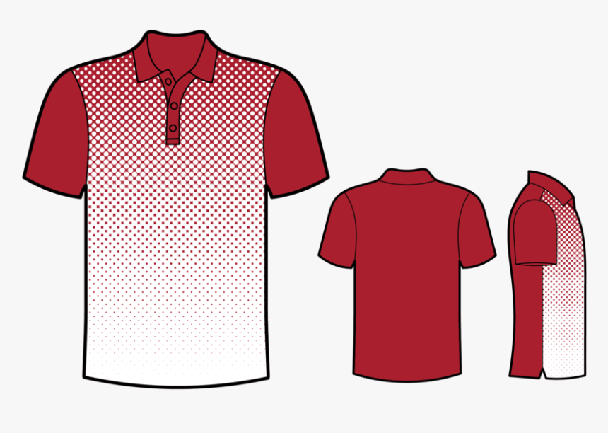 Dotted Shirt[template]red 187c, HD Png Download