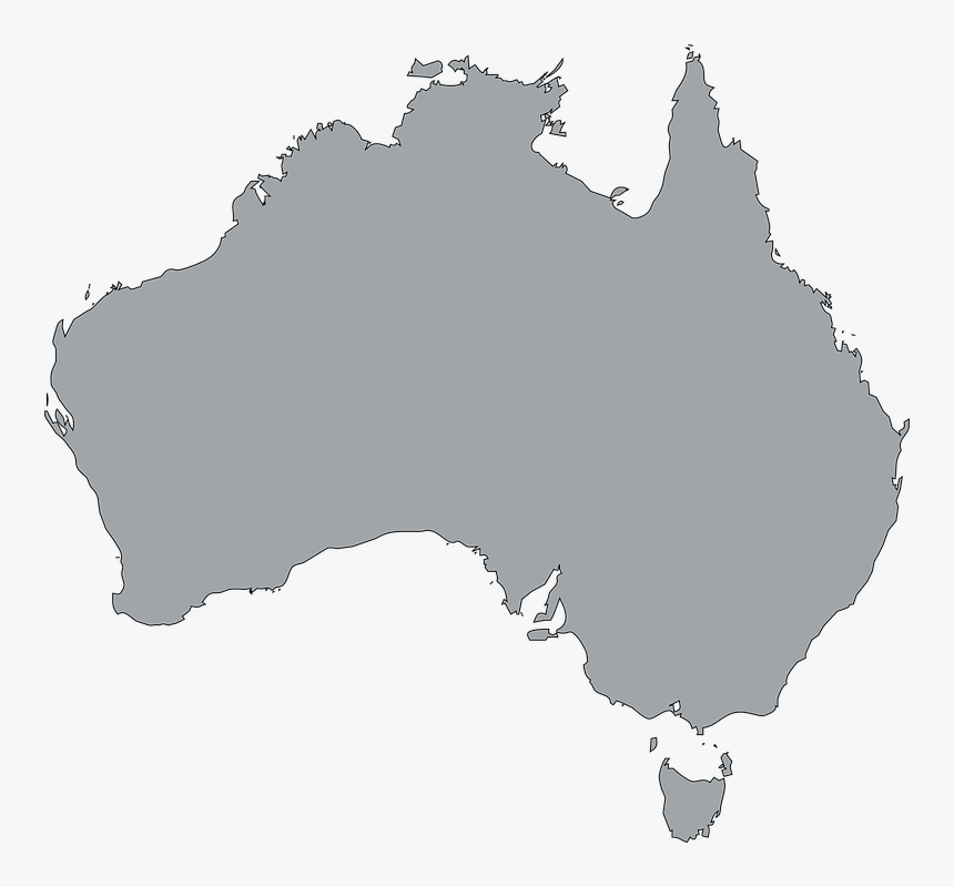 Purple Map Of Australia, HD Png Download