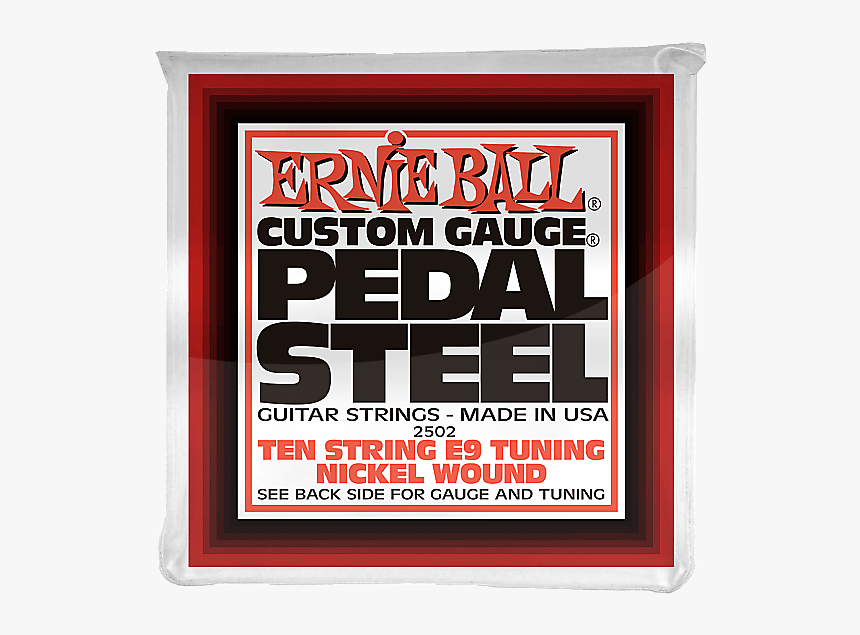 Ernie Ball 3 Pack 2502 10 String E9 Pedal Steel Nickel - Pedal Steel Guitar, HD Png Download