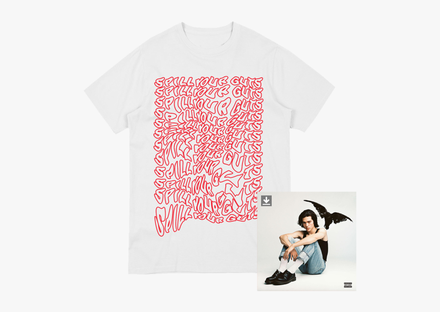 Spill Your Guts Repeat Tee Kid Krow Digital Album Preorder Spill Your Guts T Shirt Hd Png Download Transparent Png Image Pngitem