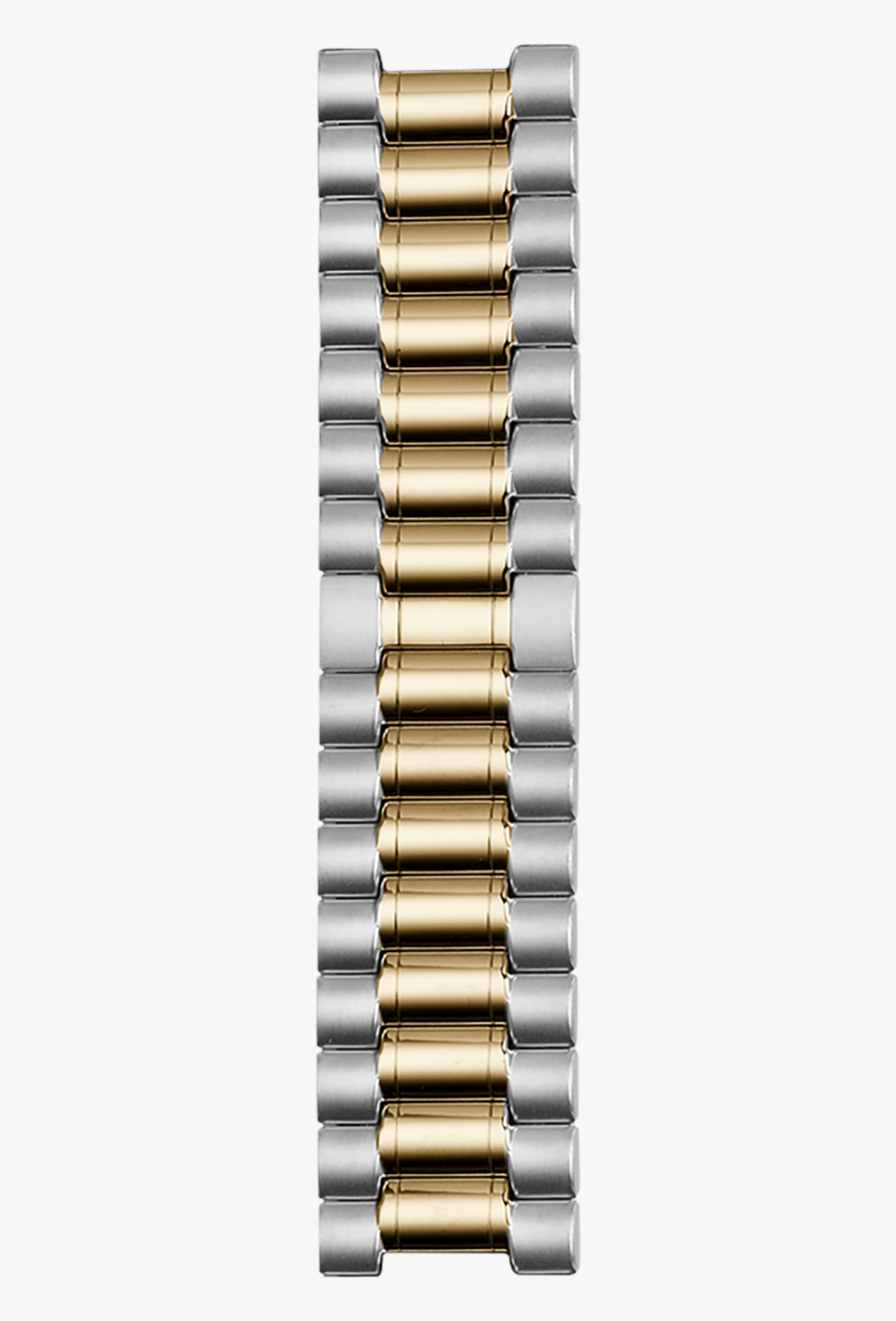 18mm Stainless Steel Expansion Band Two-tone Large - Steel, HD Png Download