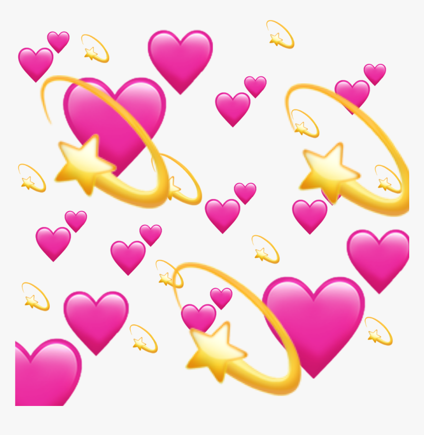 Heart Pattern Background Heartbackground Starry Stars - Portable Network Graphics, HD Png Download