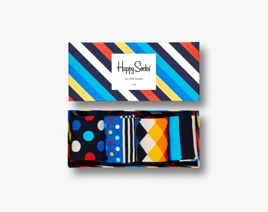 Stripe Gift Box Happy Socks, HD Png Download