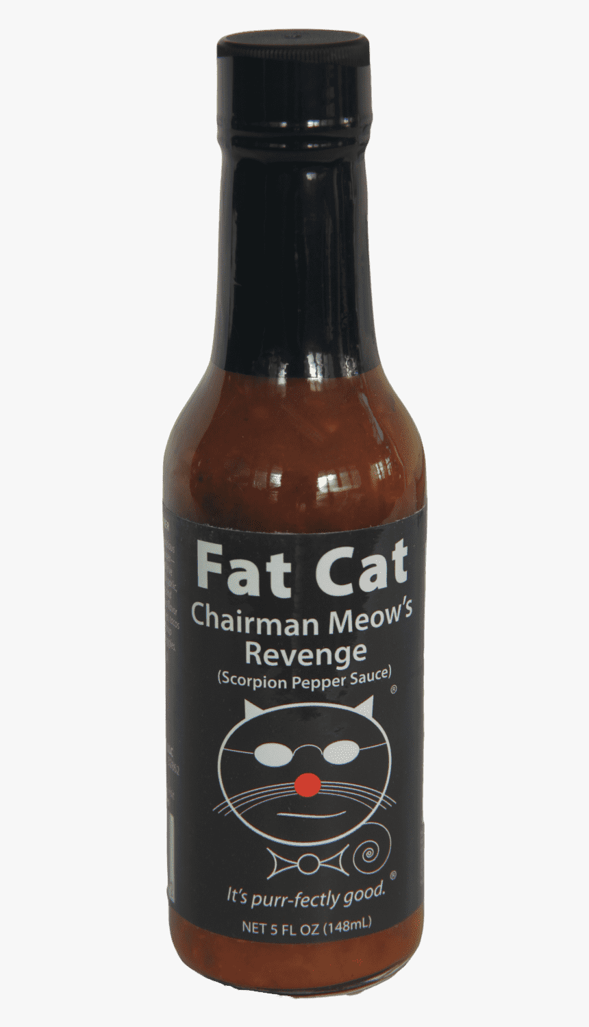 Fat Cat Chairman Meow’s Revenge Scorpion Pepper Sauce - Tomato Sauce, HD Png Download