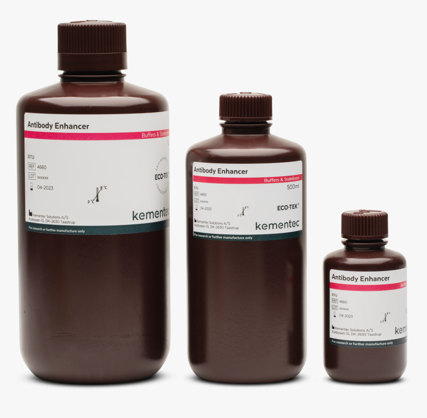 Three Brown Laboratory Bottles In Different Sizes With, HD Png Download