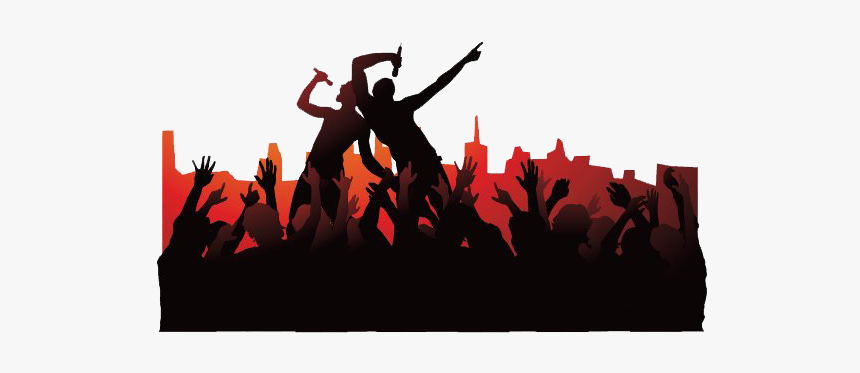 Concert Crowd Png Image - Concert Silhouette Png, Transparent Png