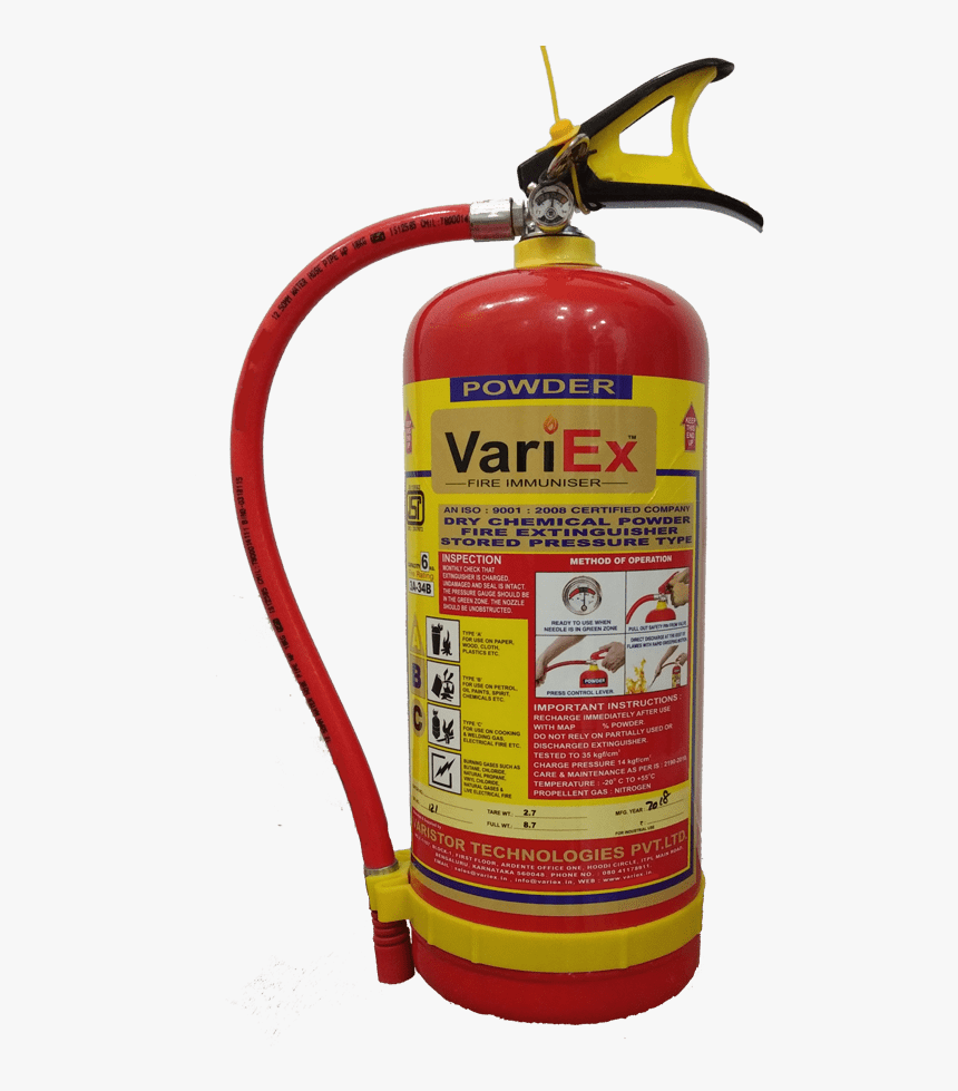 9kg - Dcp Fire Extinguisher Cartridge Type 6kg, HD Png Download