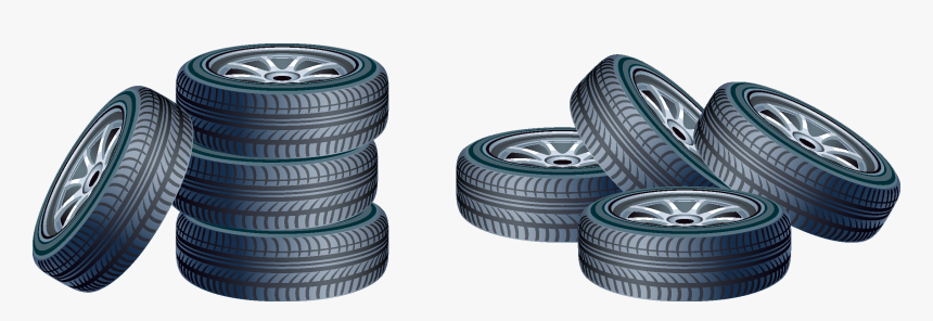 Race Car Tire Clipart Banner Download Car Spare Tire - Transparent Background Tire Clipart, HD Png Download