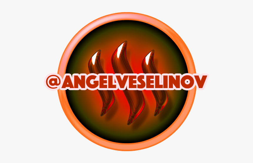 No4 Steemit Icon Giveaway Angelveselinov Redorange - Circle, HD Png Download