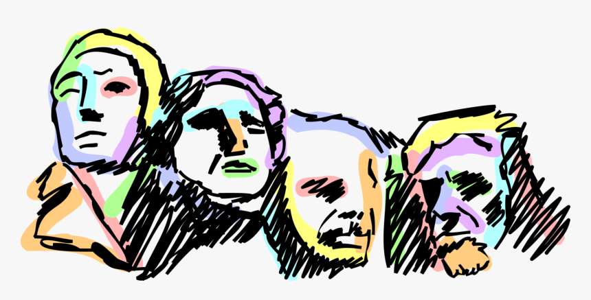 Mount Rushmore Clipart Sculpture - Illustration, HD Png Download