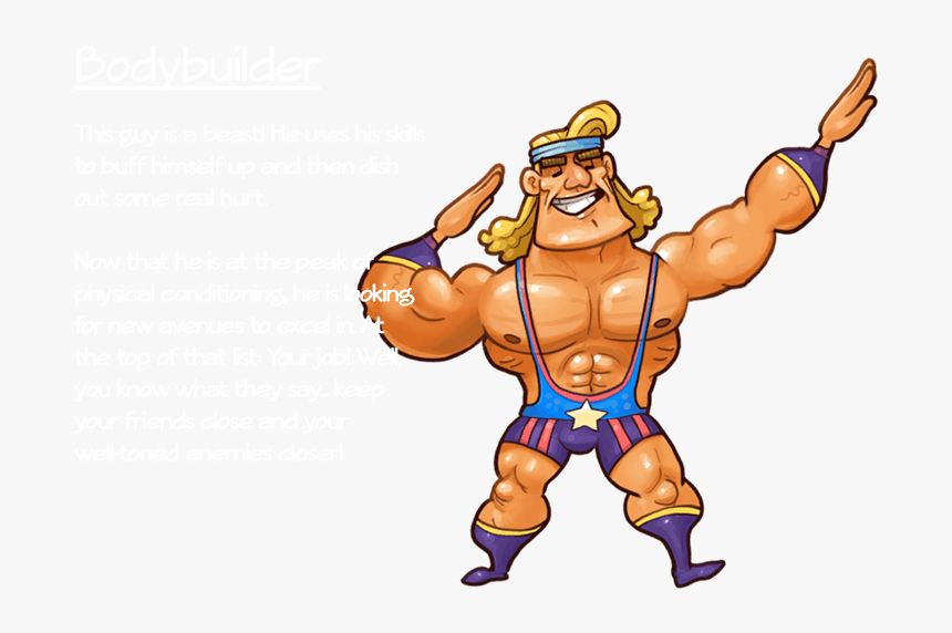 Transparent Bodybuilding Clipart - Citizens Of Earth Bodybuilder, HD Png Download