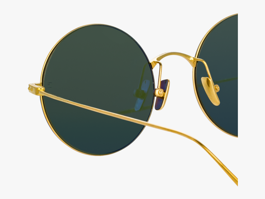 Zaha Round Sunglasses In Yellow Gold - Circle, HD Png Download