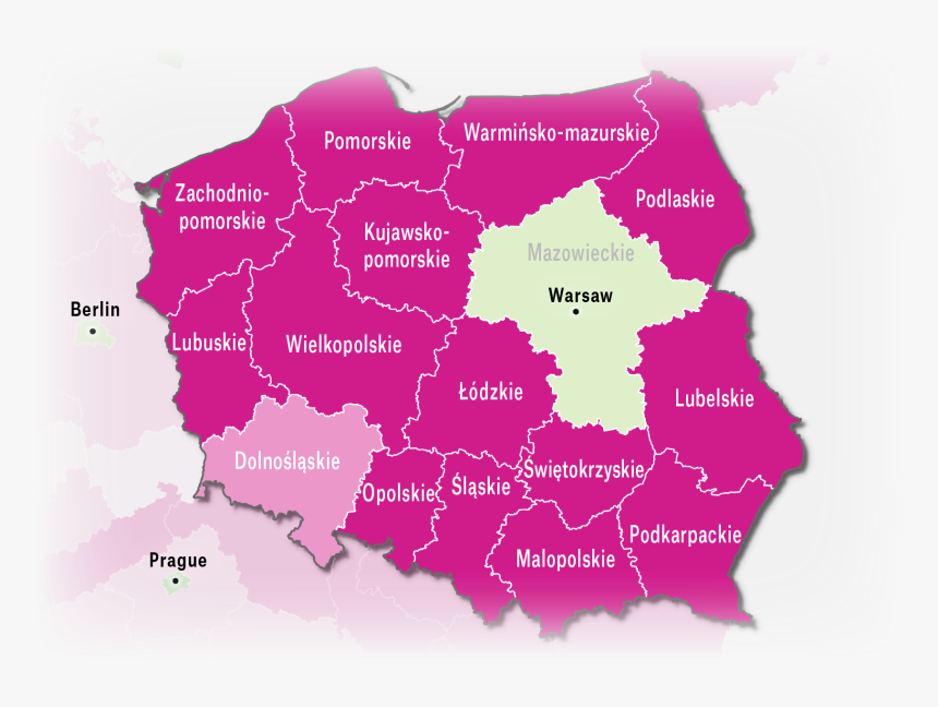 Województwa W Polsce, HD Png Download