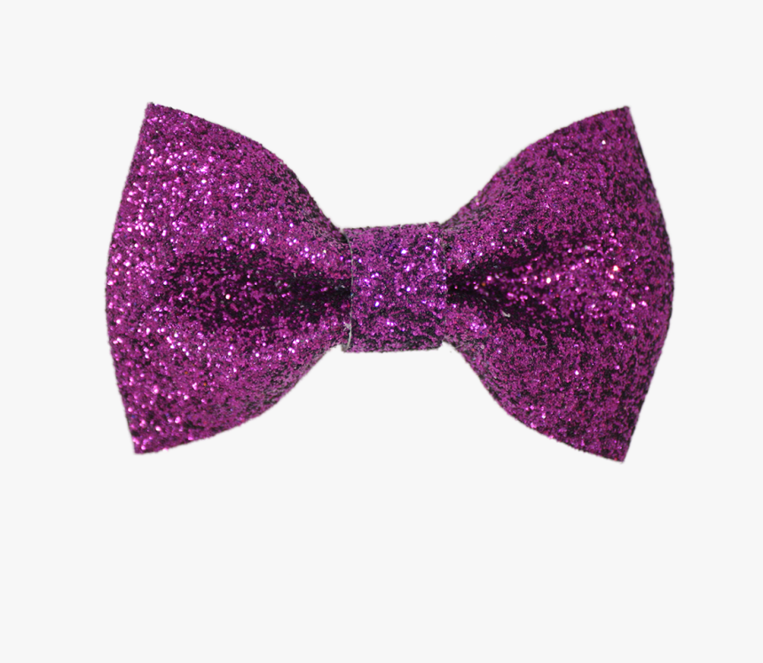 Purple Glitter Bow Png, Transparent Png
