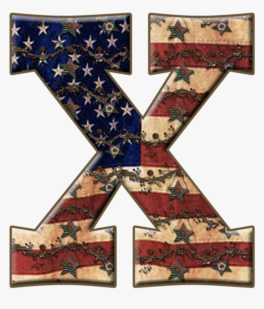 Alfabeto Con Bandera De Usa Vieja - Granny Enchanted's Blog America, HD Png Download