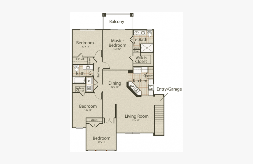 0 For The The Boardwalk Floor Plan - Floor Plan, HD Png Download