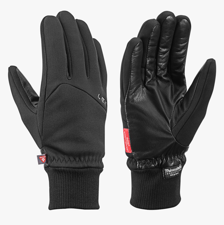 Black Gloves Png , Png Download - Leki Hiker Pro Windstopper Gloves, Transparent Png