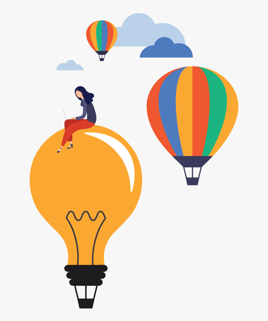 Idea-balloon - Hot Air Balloon, HD Png Download