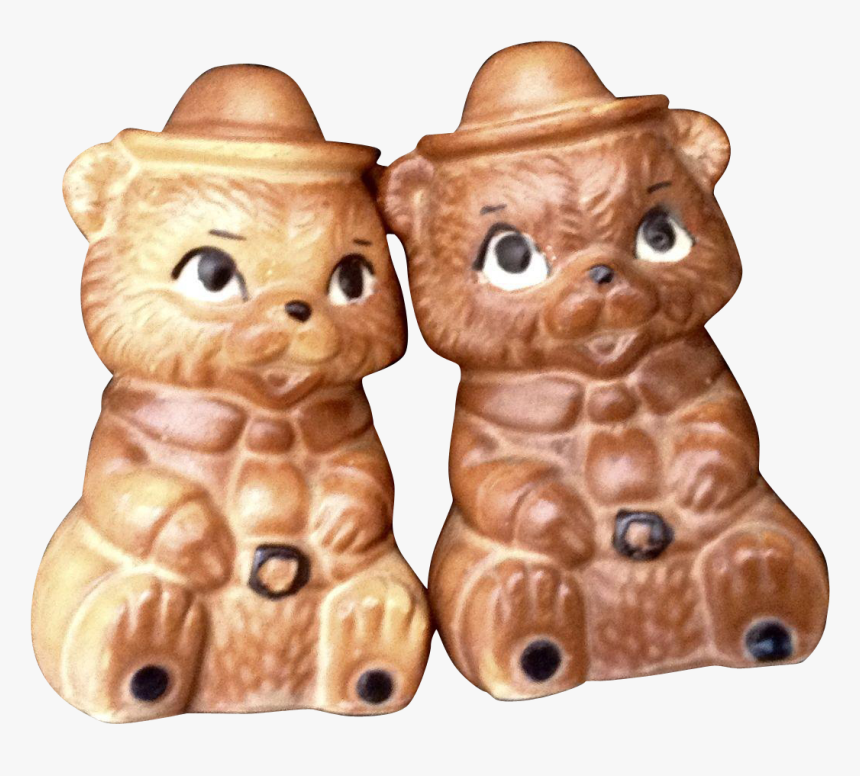 Vintage Ranger Bear Salt And Pepper Shakers, HD Png Download
