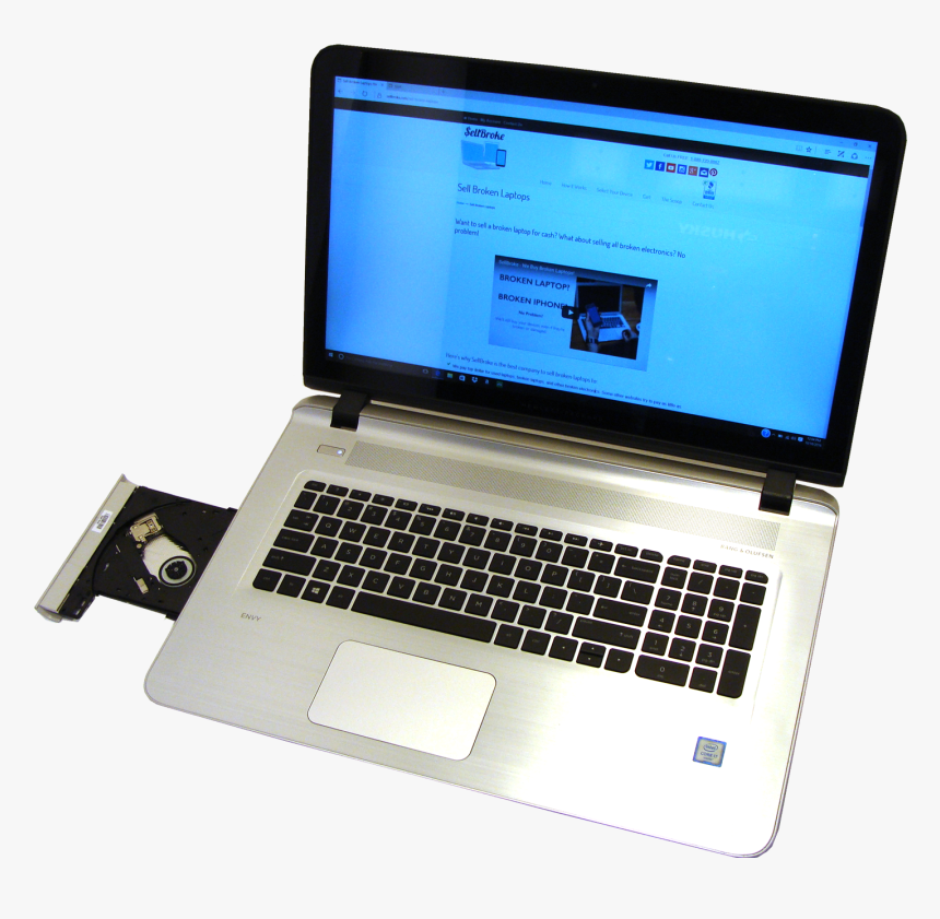 Laptop Clipart Broken Laptop - Hp Envy Notebook 17t S000 Cto, HD Png Download