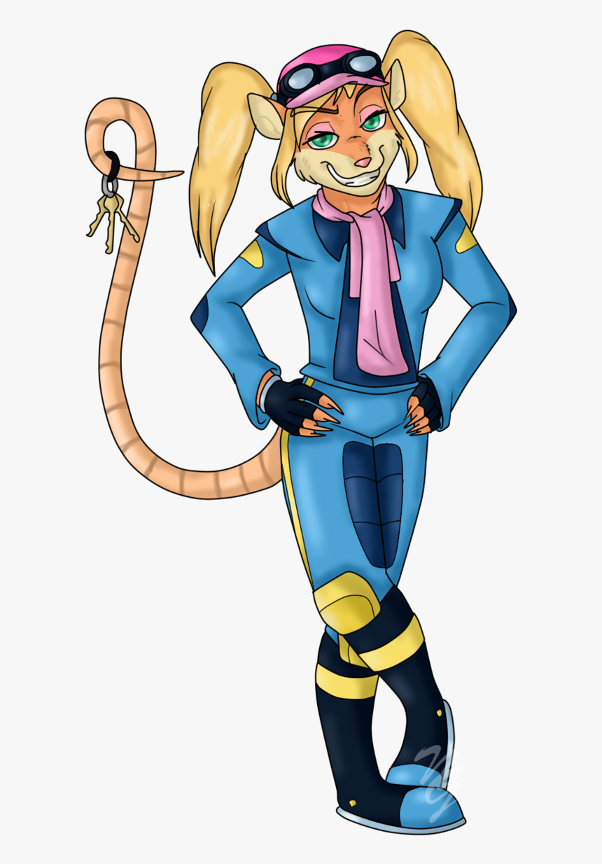 437kib, 681x1172, Crash Pasadena Opossum1 By Namygaga-d6i0635 - Tawna Bandicoot Fan Art, HD Png Download