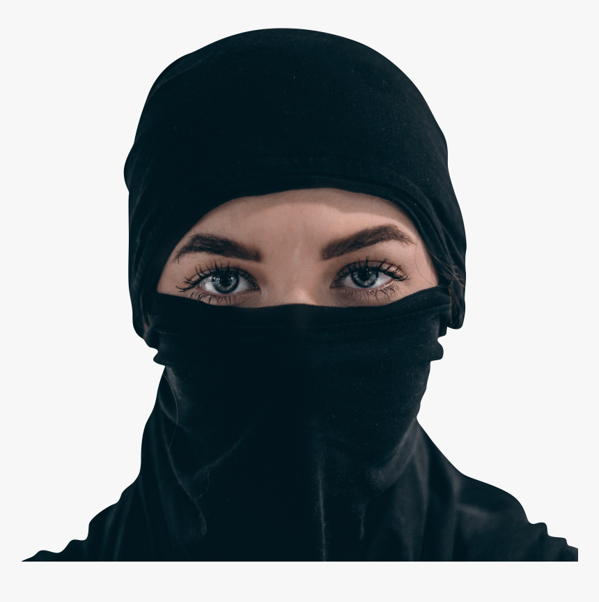 Muslim Woman Wearing Black Mask, HD Png Download