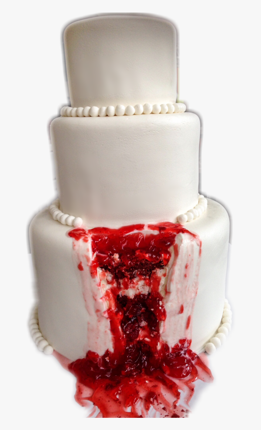 Bloody Halloween Wedding Cake, HD Png Download