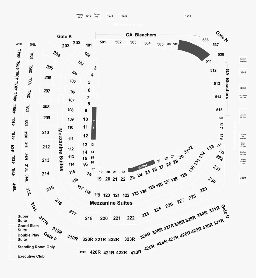 Hella Mega Tour Wrigley Seating Chart, HD Png Download