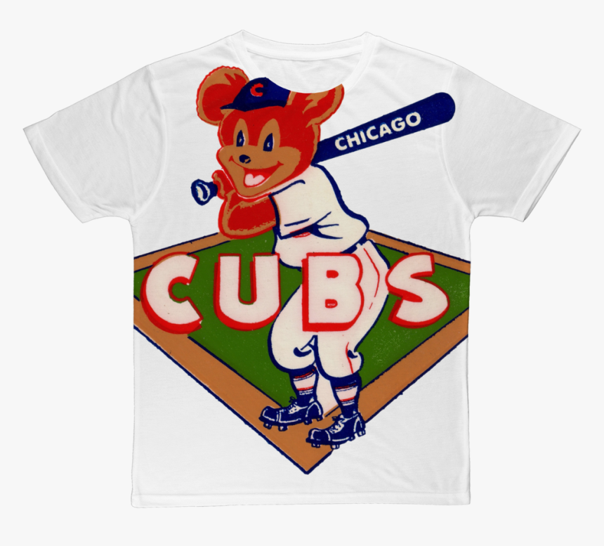 1950 S Chicago Cubs ﻿classic Sublimation Adult T-shirt - Cartoon, HD Png Download