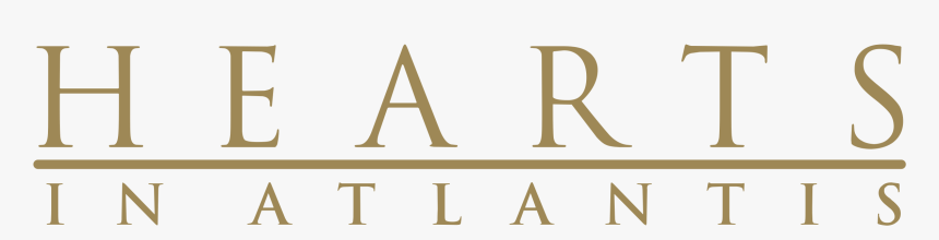 Hearts In Atlantis Logo Png Transparent - Calligraphy, Png Download