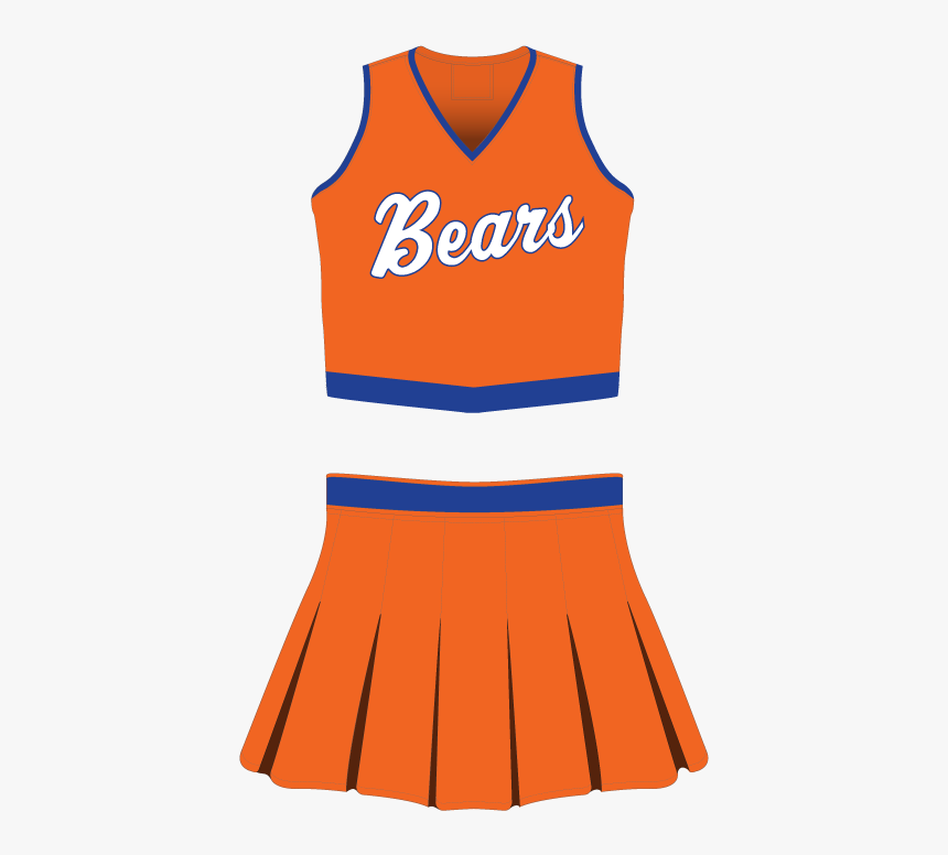 Cheerleading Uniform Sublimated Bears - Transparent Cheerleader Outfit